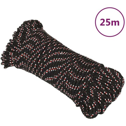  Brodski konop crni 5 mm 25 m od polipropilena Slike