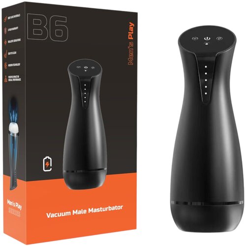  Men&#039;s Play - usisni, vibrirajući masturbator s funkcijom grijanja (crni) Cijene