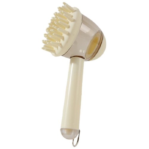 INF Silikonska krtača za kopanje z vgrajenim rezervoarjem za &amp;scaron;ampon Beige, (5000292149) Slike