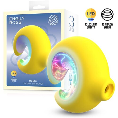 ENGILY ROSS Mandy Clitoral Stimulator Sucker with LED Lights Yellow Slike