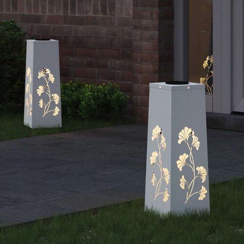  Solarna LED svjetlost za stazu 2 pcs Bijelo Slike