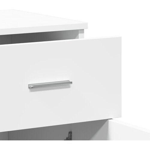  Komoda bijeli 79x38x80 cm od konstruiranog drva Slike
