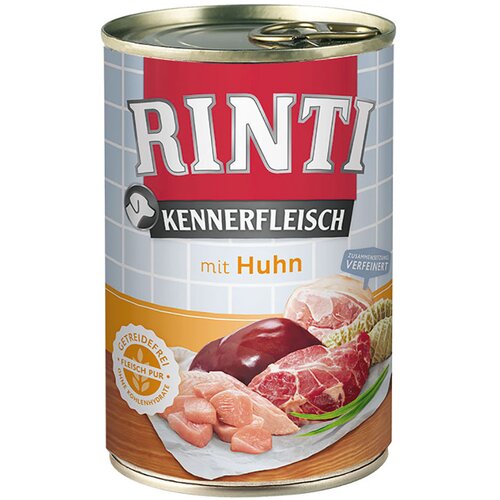  Varčno pakiranje RINTI Kennerfleisch 12 x 400 g - Mix: jagnjetina, pi&scaron;čanec, divjačina Cijene