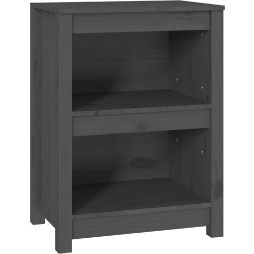 Maison Chic Knjižna omara - Knjižni regal siva 50x35x68 cm trdna borovina, (21723571) Cene
