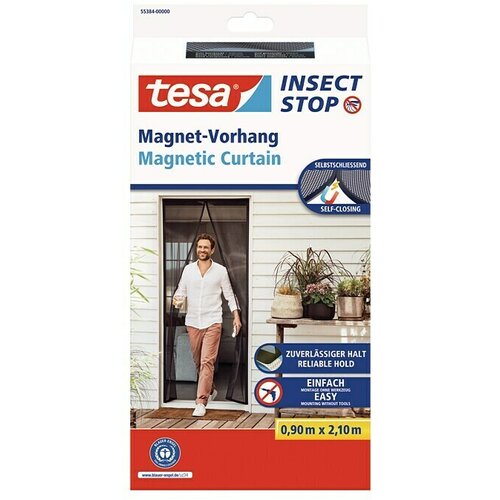 Tesa Insect Stop Mrežasta zavjesa protiv insekata (Š x V: 90 x 210 cm, Boja tkanine: Crne boje, Vrata) Cijene