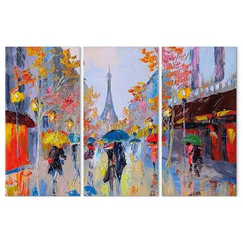  Slika - Rainy Paris 120x80 Premium Print Slike