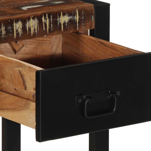 VidaXL Konzolni stol Vi&amp;scaron;ebojni 100x35x75 cm puno drvo obrađeno Slike