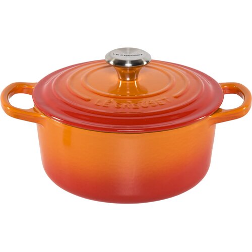 Le Creuset Signature Bräter rund 18 cm ofenrot Cene