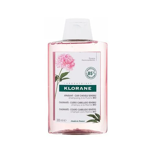 Klorane peony soothing & anti-irritating pomirjujoč in vlažilni šampon 200 ml za ženske