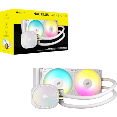 Corsair kuler za cpu nautilus 240 RS/ARGB/240mm/dual fan/vodeno hladenje/bela Cene