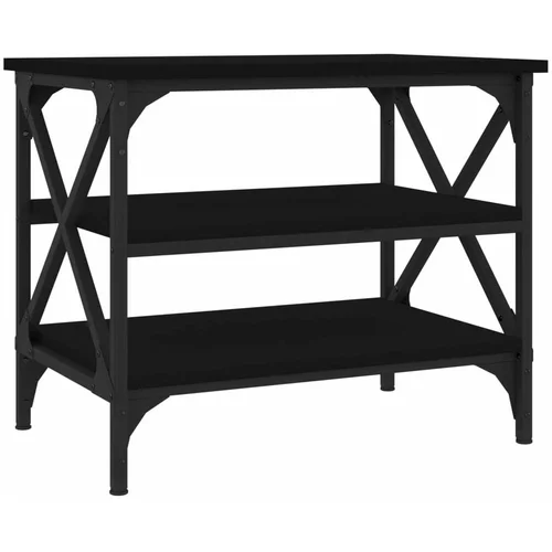 Bočni stolić crni 55 x 38 x 45 cm od konstruiranog drva