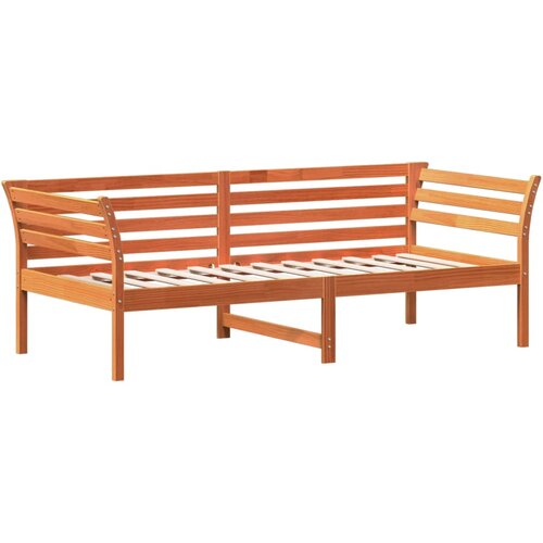 VidaXL Dnevna postelja vo&amp;scaron;čeno rjava 100x200 cm trdna borovina, (21007330) Slike