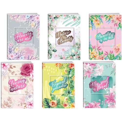 Play premium, sveska, 96 lista, Floral - odaberite motiv A5 Dikto Slike
