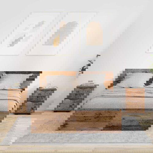 VidaXL Noćni ormarići s ladicama 2 pcs Staro drvo 30,5 x 30 x 43 cm Slike