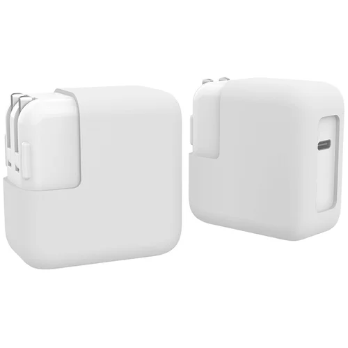 INF Silikonska zaščitna torbica za polnilec za Apple MacBook 45W White, (21295587)