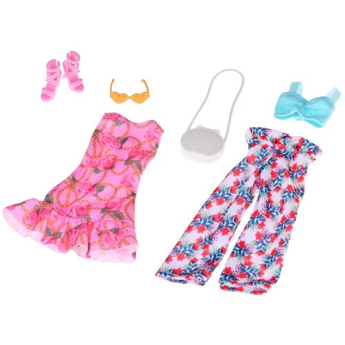  Set odjeće za lutku, blagdanski stil, haljina, dodaci ZA5707 Slike