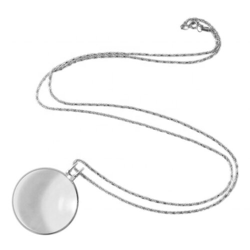 INF ogrlica s povečevalnim steklom 5X silver, (21278710) Cene