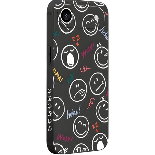 Oem Pnakqil zaštitna futrola Smiley za Apple iPhone 17 Pro Max - Crna Cene