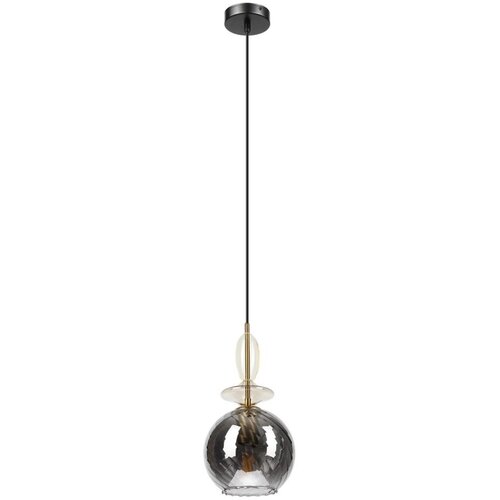  Luster na sajli VELLO 1xE27/15W/230V crna/zadimljeno bež/crna Cene