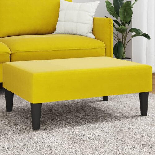 vidaXL Stolček za noge rumen 77x55x31 cm žamet Cene