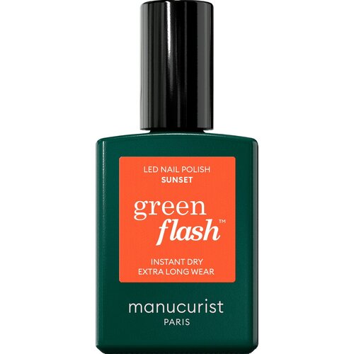 Manucurist Green Flash Gel Nail Polish - Colourful Shades - Sunset Cene
