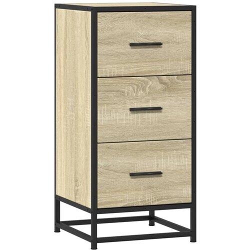 Maison Chic Komoda - Predalnik sonoma hrast 35,5x35x76 cm inženirski les in kovina, (21721817) Cene