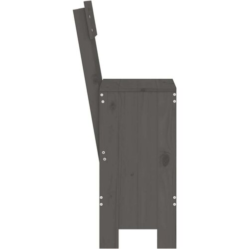 VidaXL barski stolci 2 kom sivi 40 x 48 5 x 115 5 cm masivna borovina Slike