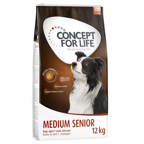 Concept for Life Medium Senior - Varčno pakiranje: 2 x 12 kg