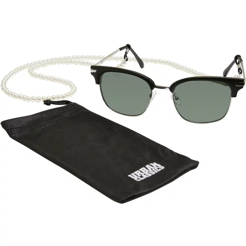 Urban Classics Accessoires Crete sunglasses with chain black/green