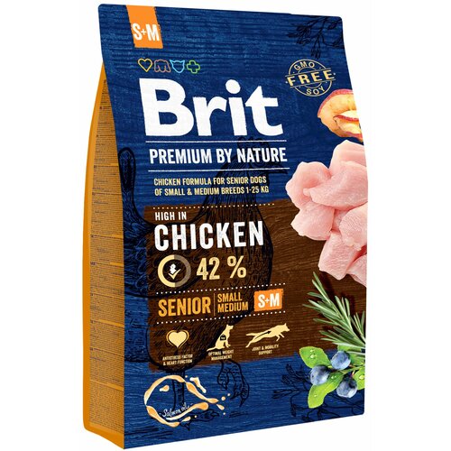 BRIT Premium by Nature Brit PN Dog Senior Chicken small & medium 3 kg Slike