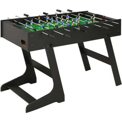  Zložljiva miza za namizni nogomet 121x61x80 cm črna