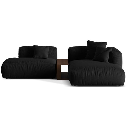 Micadoni Crna kutna garnitura (s desnim kutom) Martina &amp;ndash; Home Slike