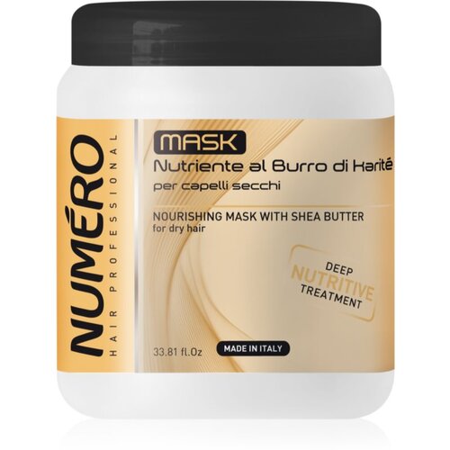 Brelil Numéro Nourishing Mask hranilna maska z karitejevim maslom za suhe lase 1000 ml Cene
