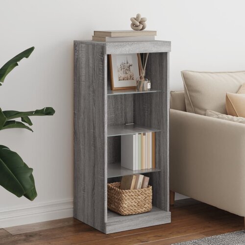  Komoda s LED svjetlima boja sivog hrasta 41x37x100 cm Cene