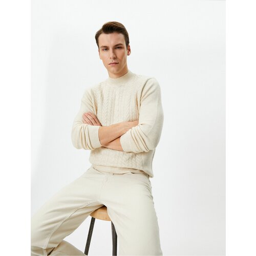 Koton Half Turtleneck Sweater Knitwear Slim Fit Knitted Textured Slike