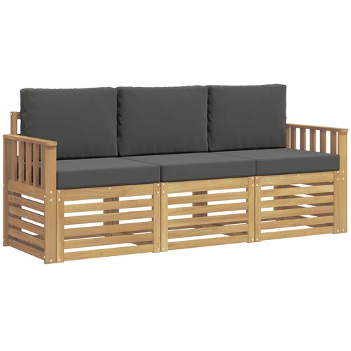  Setovi sofa 3 kom. Bijela i antracit Polyester 189.5 x 63 x 73 cm Slike