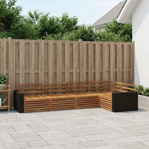  Set vanjskih sofa 5 pcs Prirodna 331 x 172,5 x 73 cm Cene