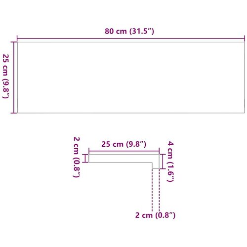 VidaXL Prozorske klupice 2 kom 80x25x2 cm netretirane masivne hrast Slike
