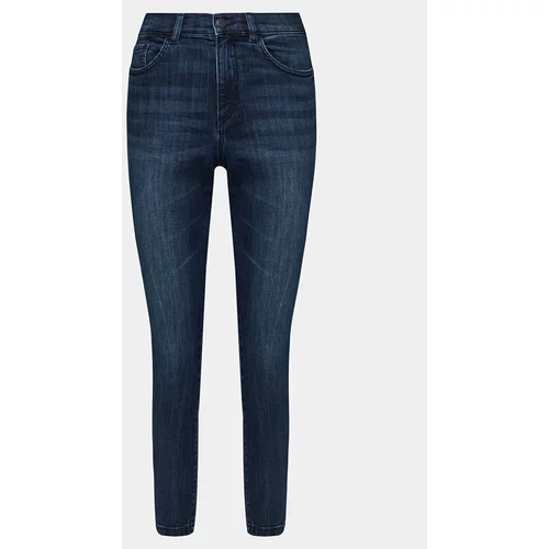 Sisley Jeans hlače 44PMLE01K Mornarsko modra Skinny Fit