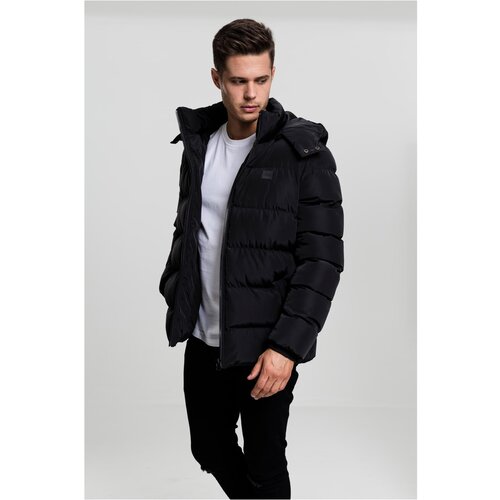 Urban Classics Puffer hooded jacket black Slike