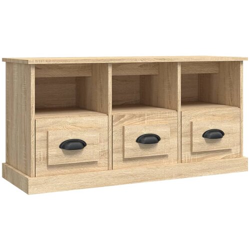 VidaXL TV omarica sonoma hrast 100x35x50 cm inženirski les, (20734138) Slike
