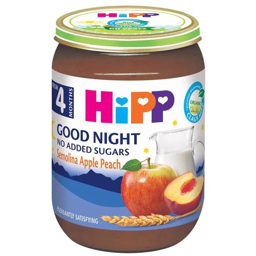 Hipp kašica za laku noć griz, jabuka, breskva 190g, 4m+ Cene