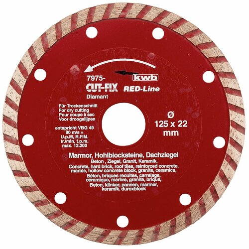 KWB RedLine Diamant rezni disk 230, Cut-Fix, 7.0x2.8 Slike