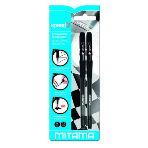 MITAMA Olovka hemijska 0,7mm 2/1 61701 crna Cijene