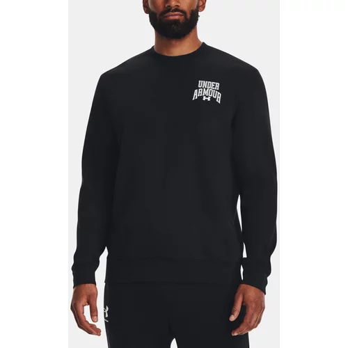 Under Armour UA Rival Terry Graphic Crew Pulover Črna