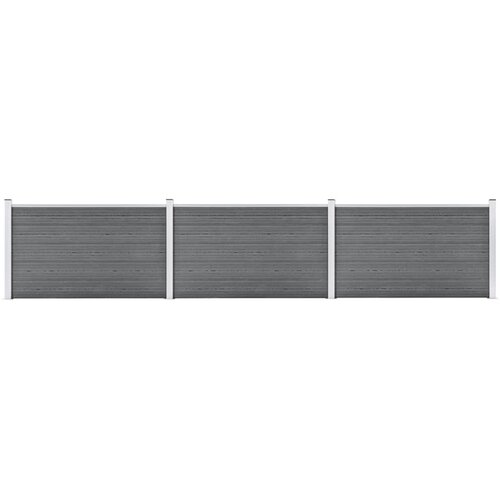  Vrtna ograda od WPC-a 526 x 106 cm siva Cijene