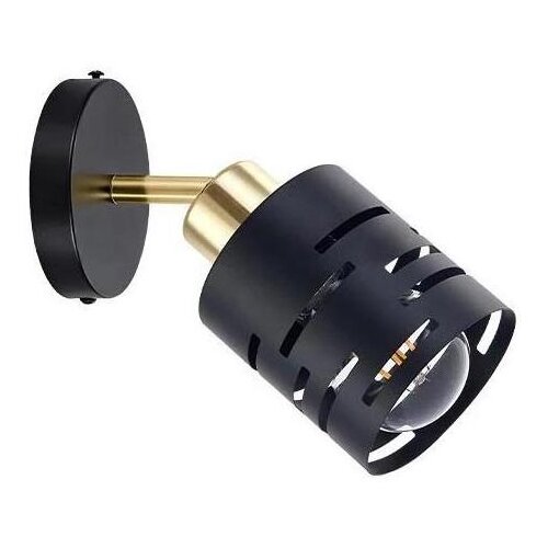 Zidno spot svetlo ELEN 1xE27/35W/230V crna/zlatna Slike