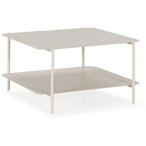 MOME Kremno bela kovinska klubska mizica 70x73 cm Beatrix &ndash; Cene