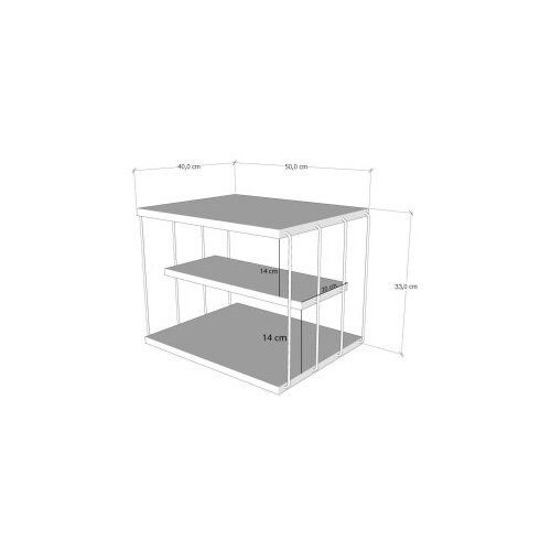 Hanah home Klub sto Lifon, 50x33x40 cm, Krem Cene
