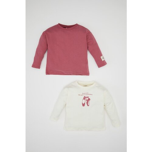 Defacto baby girl crew neck 2-Pack long sleeve t-shirt Cene